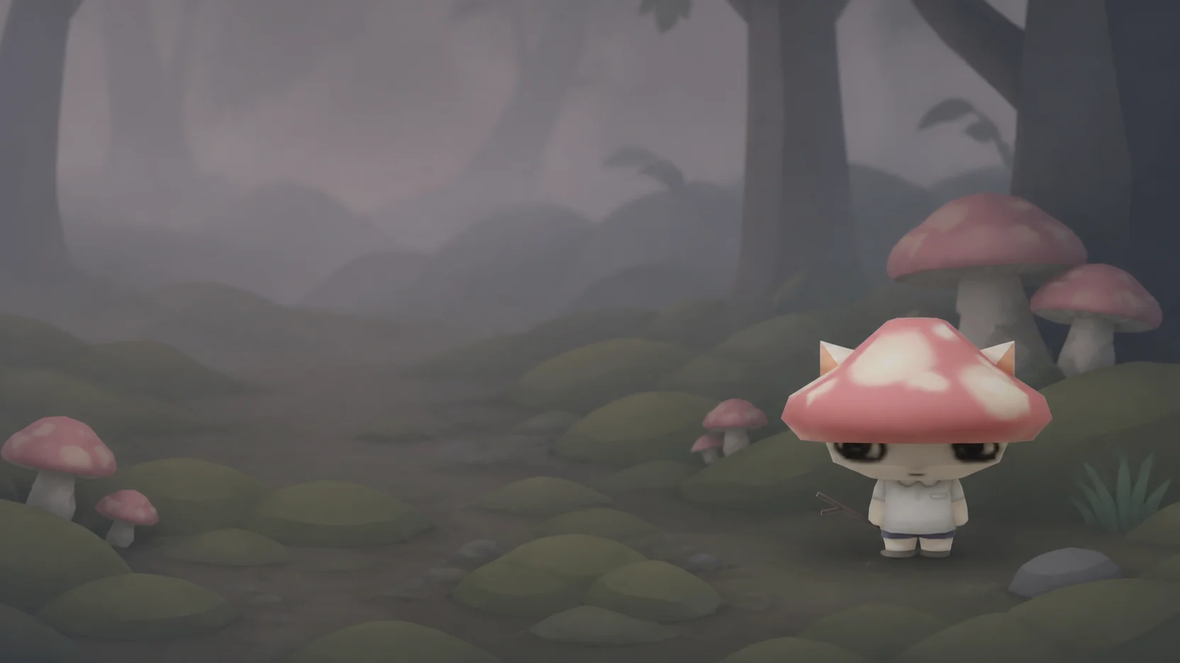 A quiet mushroom wood